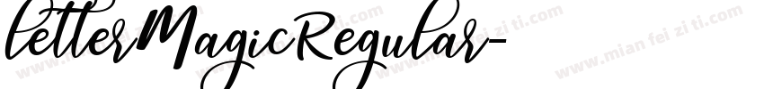 letterMagicRegular字体转换