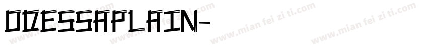 OdessaPlain字体转换