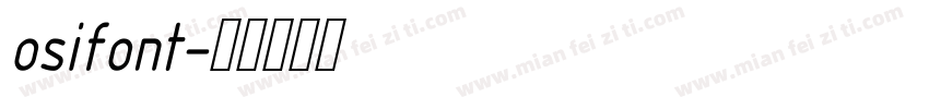 osifont字体转换