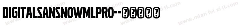 DigitalSansNowMLPro-字体转换