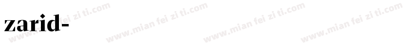 zarid字体转换
