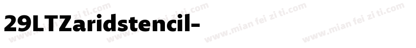 29LTZaridstencil字体转换