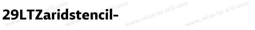 29LTZaridstencil字体转换