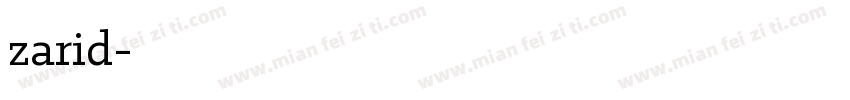 zarid字体转换