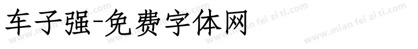 车子强字体转换