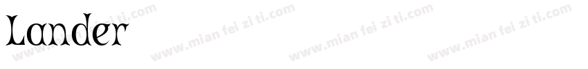 Lander字体字体转换