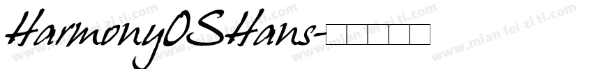 HarmonyOSHans字体转换