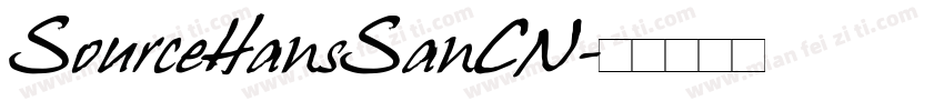 SourceHansSanCN字体转换