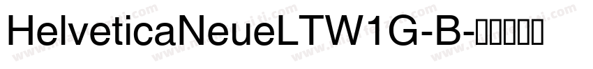 HelveticaNeueLTW1G-B字体转换
