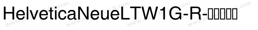 HelveticaNeueLTW1G-R字体转换