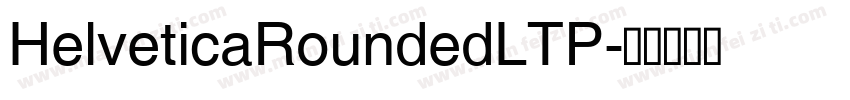 HelveticaRoundedLTP字体转换
