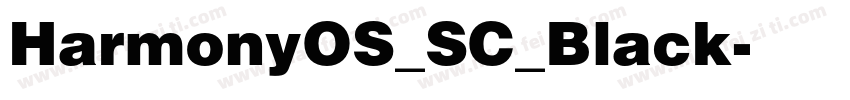 HarmonyOS_SC_Black字体转换
