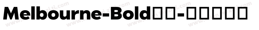Melbourne-Bold常规字体转换