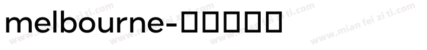 melbourne字体转换