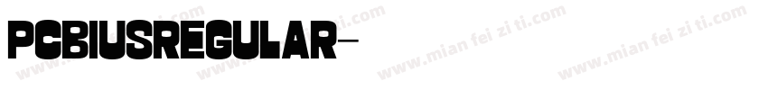 PCBiusRegular字体转换