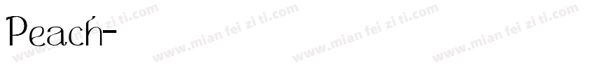 Peach字体转换