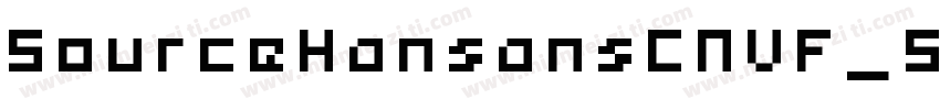 SourceHansansCNVF_56字体转换