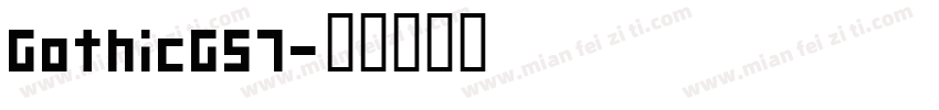GothicG57字体转换