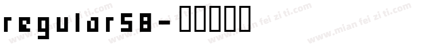 regular58字体转换