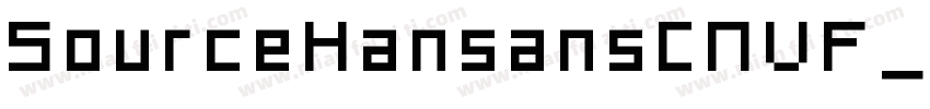 SourceHansansCNVF_56字体转换