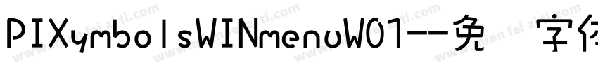 PIXymbolsWINmenuW01-字体转换