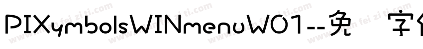 PIXymbolsWINmenuW01-字体转换
