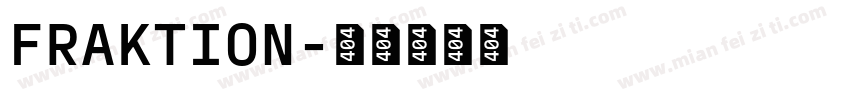 FRAKTION字体转换