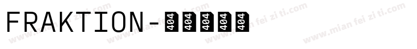 FRAKTION字体转换
