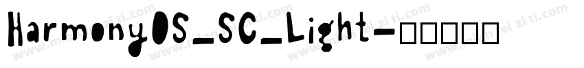 HarmonyOS_SC_Light字体转换