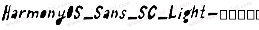 Harmony0S_Sans_SC_Light字体转换