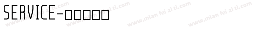 SERVICE字体转换