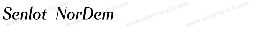 Senlot-NorDem字体转换