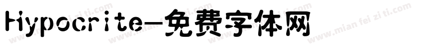 Hypocrite字体转换