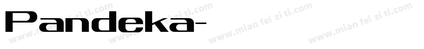 Pandeka字体转换
