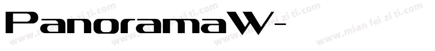 PanoramaW字体转换