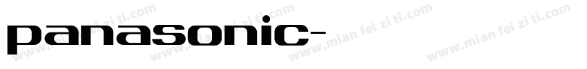 panasonic字体转换