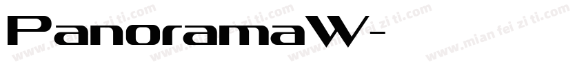 PanoramaW字体转换