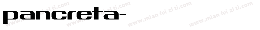 pancreta字体转换