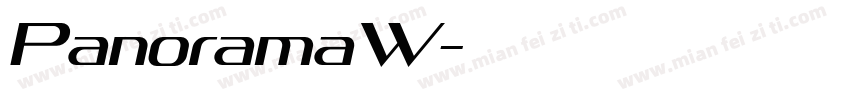 PanoramaW字体转换