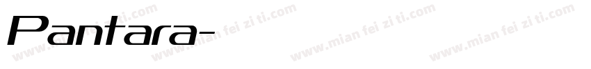 Pantara字体转换
