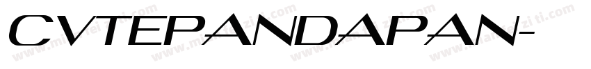 CVTEPANDAPAN字体转换