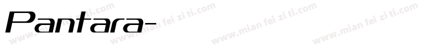 Pantara字体转换