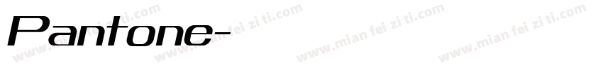 Pantone字体转换