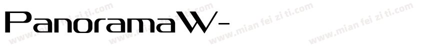 PanoramaW字体转换