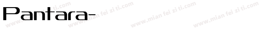 Pantara字体转换