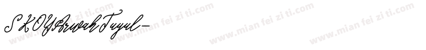 SKOYArwahTuyul字体转换