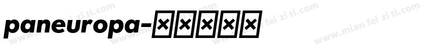 paneuropa字体转换