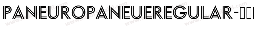 PaneuropaNeueRegular字体转换