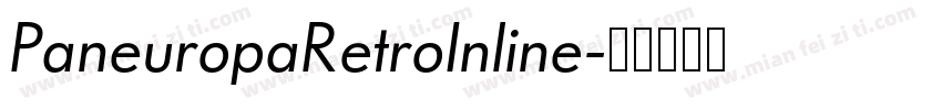 PaneuropaRetroInline字体转换