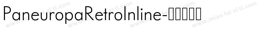 PaneuropaRetroInline字体转换